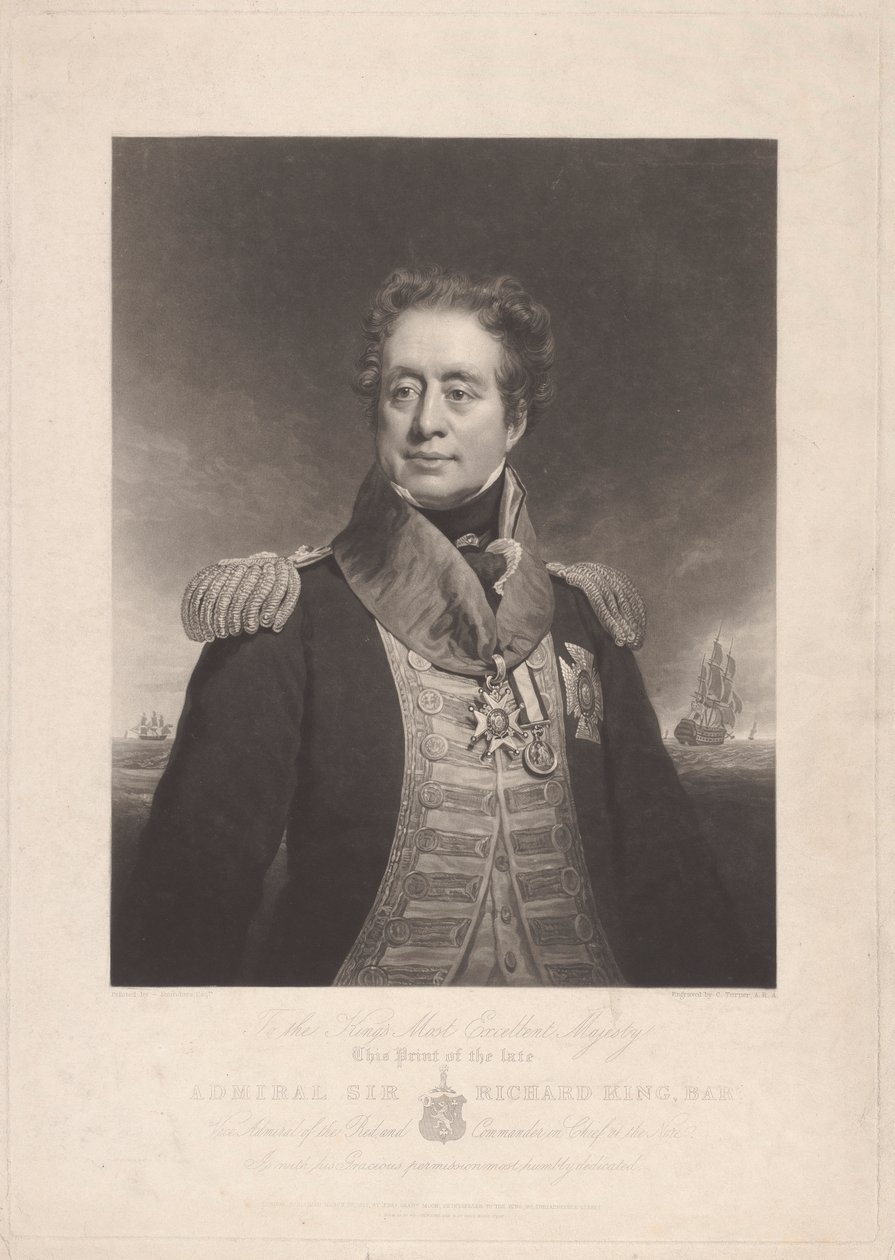 Ammiraglio Sir Richard King da Charles Turner