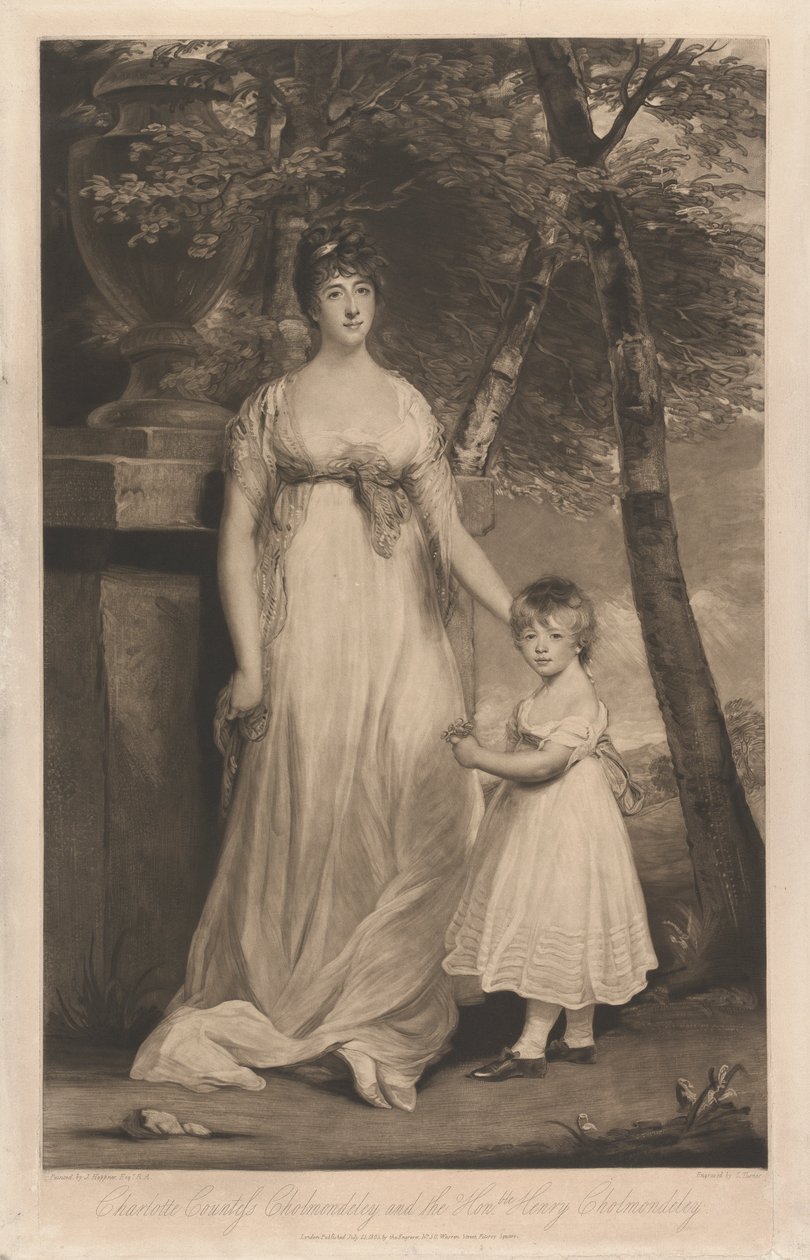 Charlotte Contessa di Cholmondeley e suo Figlio l