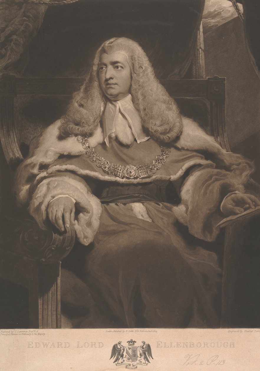 Edward Law, 1° Barone Ellenborough da Charles Turner