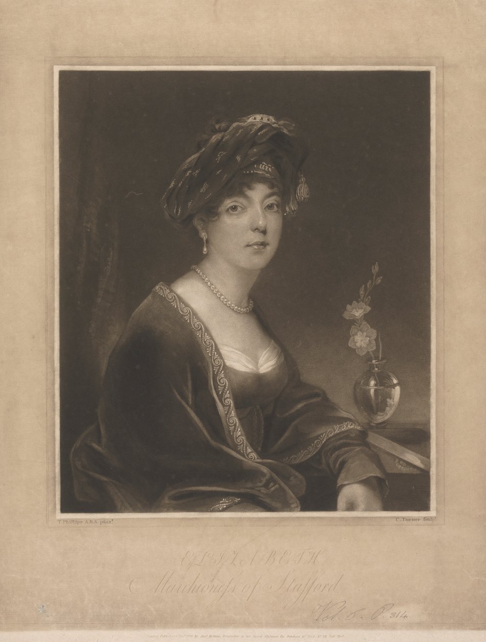 Elizabeth, Marchesa di Stafford da Charles Turner