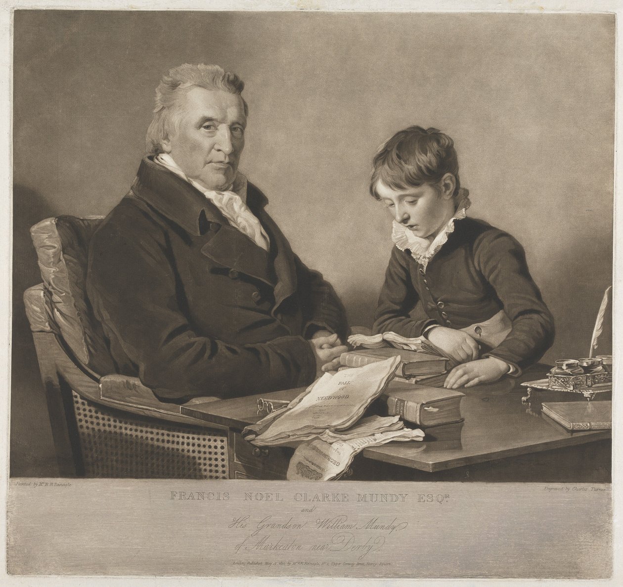 Francis Noel Clark Mundy e suo nipote, William da Charles Turner
