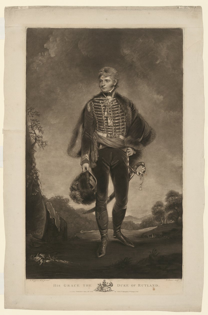 Sua Grazia il Duca di Rutland da Charles Turner