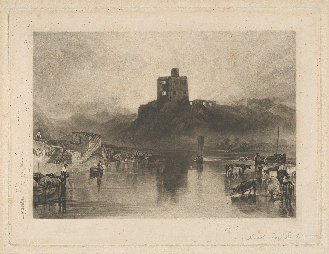 Castello di Norham, sul fiume Tweed da Charles Turner
