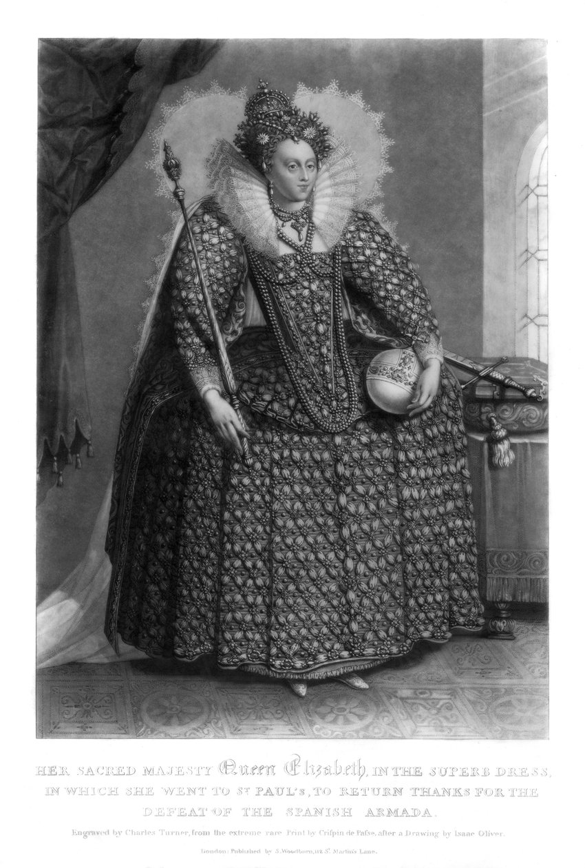 Regina Elisabetta I, 1816 da Charles Turner