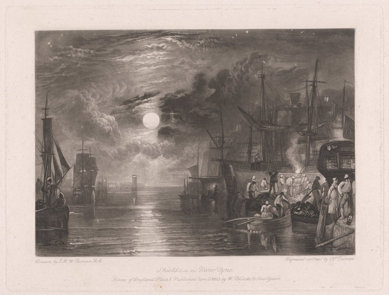 Shields, sul fiume Tyne da Charles Turner