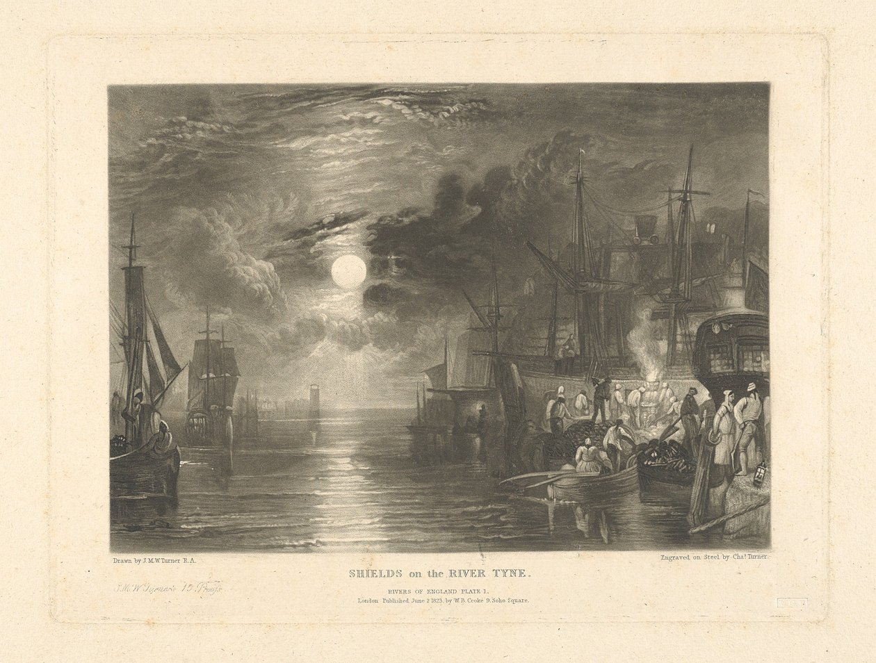 Scudi sul fiume Tyne da Charles Turner