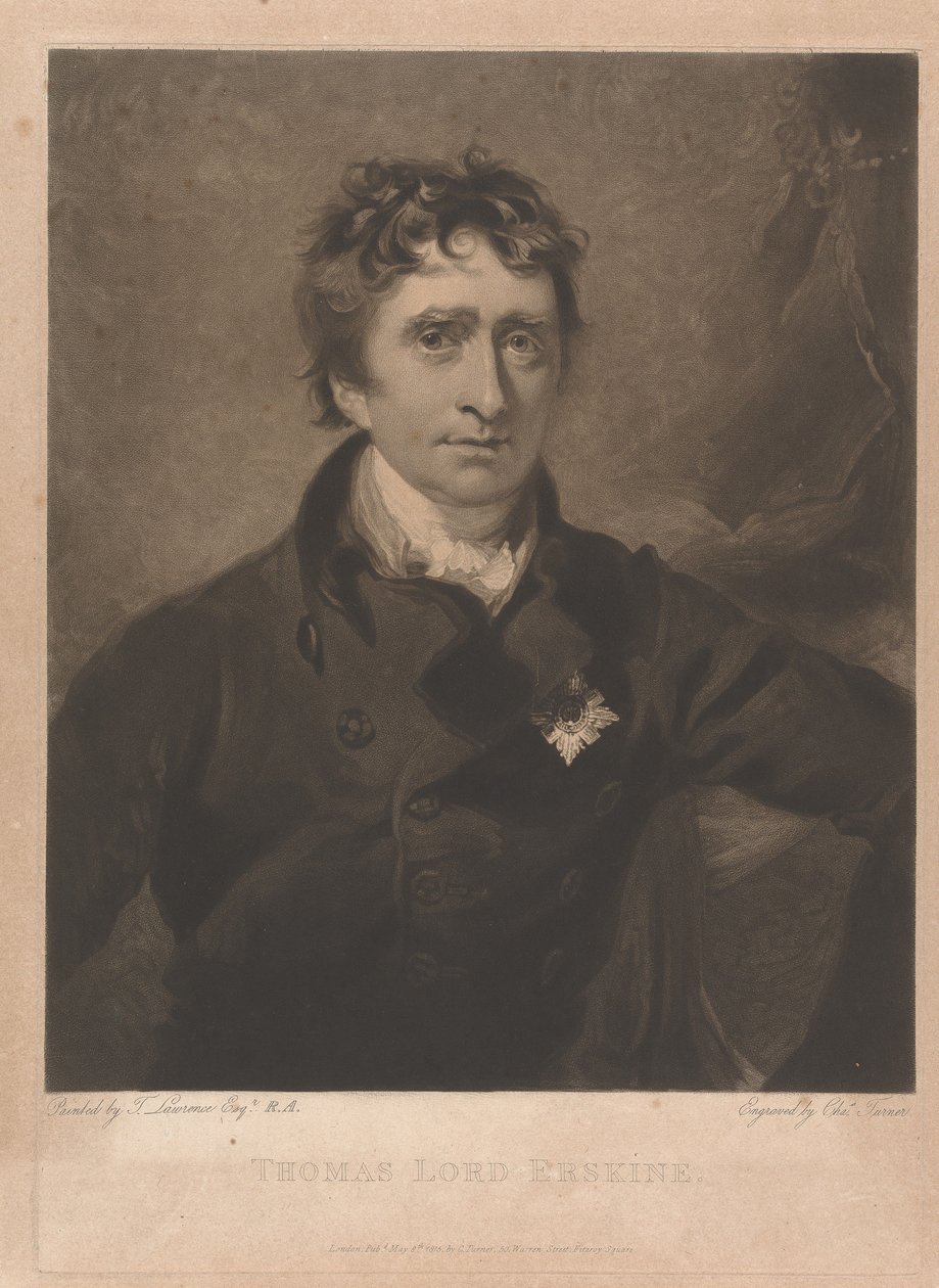 Thomas Erskine, primo barone Erskine da Charles Turner