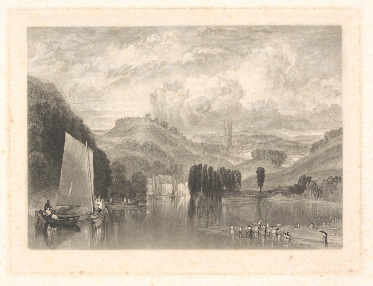 Totnes, sul Dart da Charles Turner