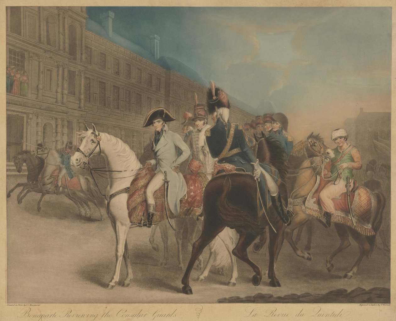 Bonaparte che rivede la Guardia Consolare da Charles Turner after John James Masquerier