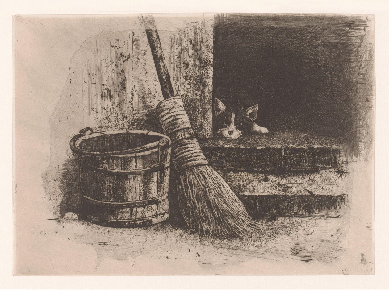 Gatto e topo da Charles Verlat