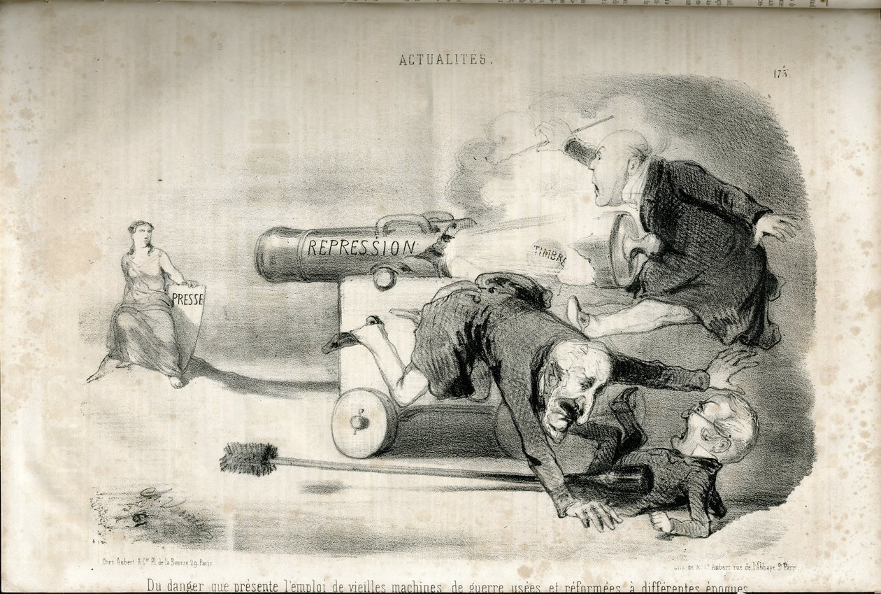 Illustrazione di Charles Vernier (? -1887) in Le Charivari da Charles Vernier