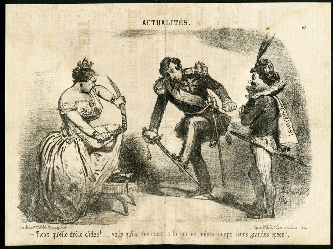 Illustrazione di Charles Vernier in Le Charivari da Charles Vernier