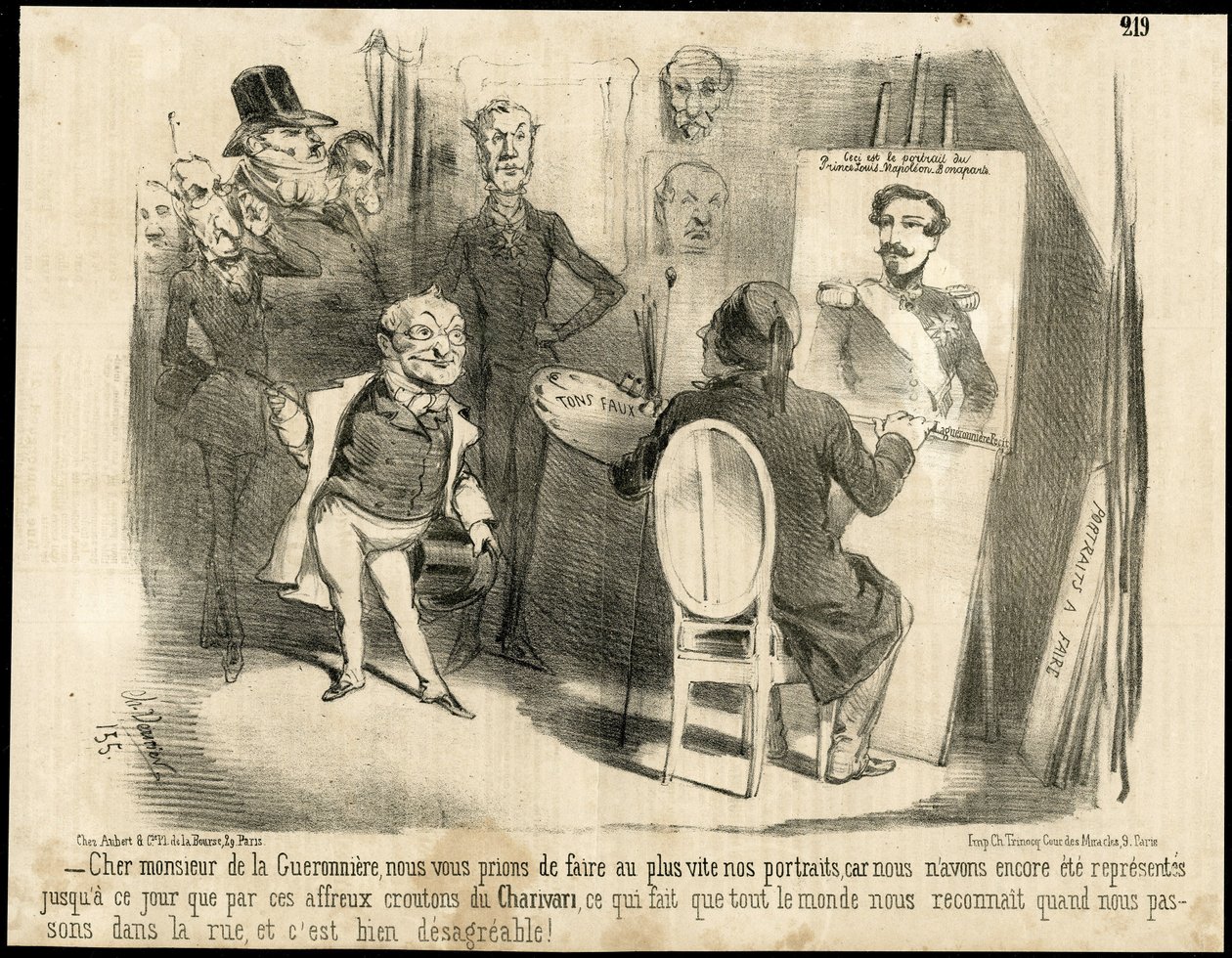 Illustrazione di Charles Vernier (? -1887) in Le Charivari da Charles Vernier