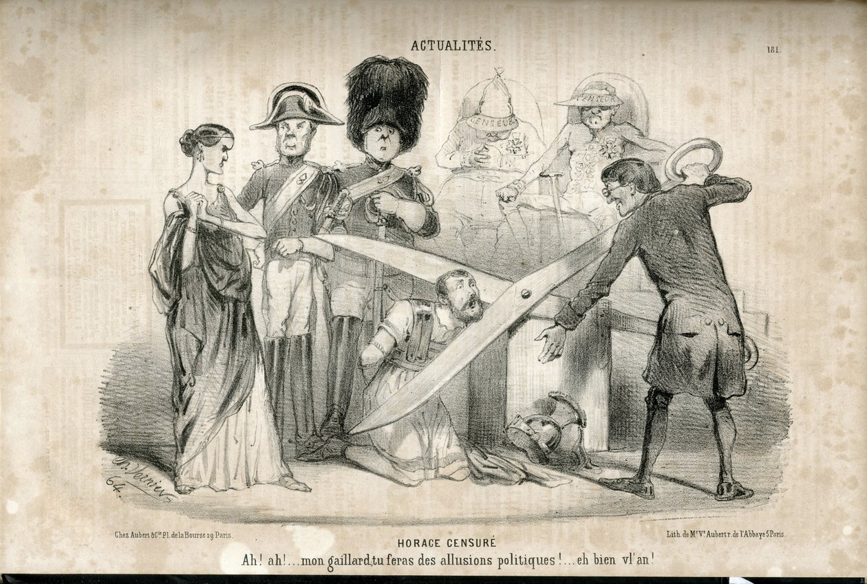 Illustrazione di Charles Vernier in Le Charivari da Charles Vernier