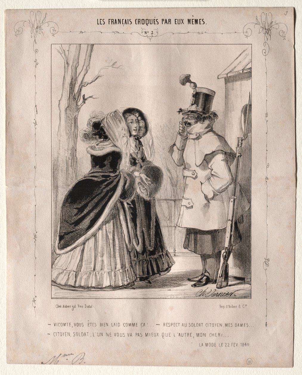 Les Français croqués par eux-mêmes: Vicomte, vous êtes bien laid comme ça! da Charles Vernier