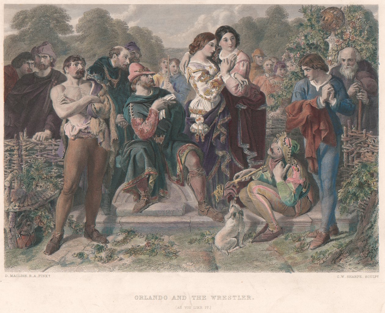 Orlando e il lottatore - "Come vi piace" da Charles W. Sharpe