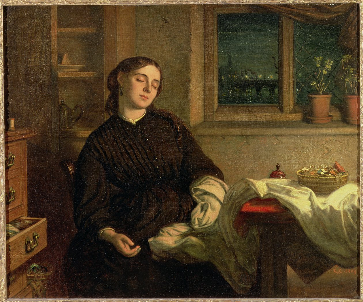 Sogni di casa, 1869 da Charles West Cope