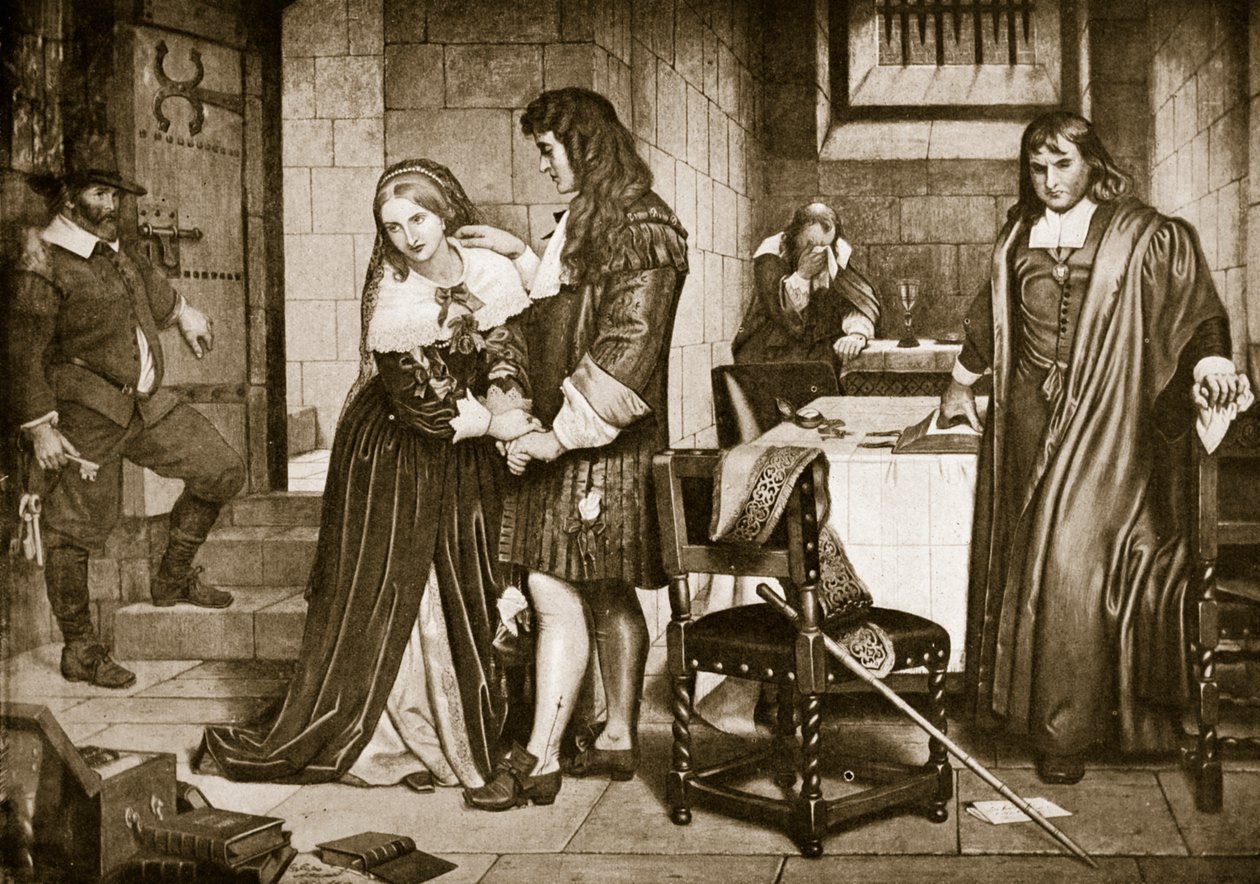 La separazione di Lord e Lady Russell, 1683 da Charles West Cope