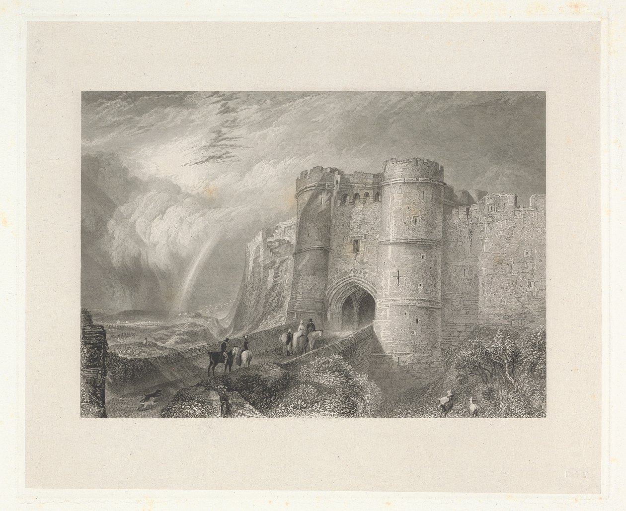 Castello di Carisbrook, Isola di Wight da Charles Westwood