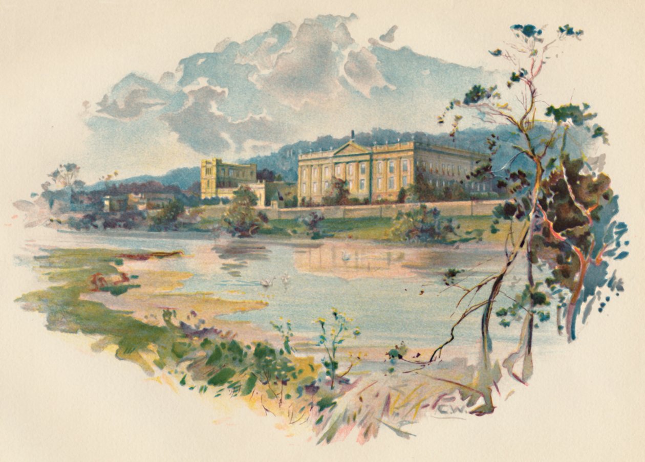 Chatsworth dal Derwent da Charles Wilkinson