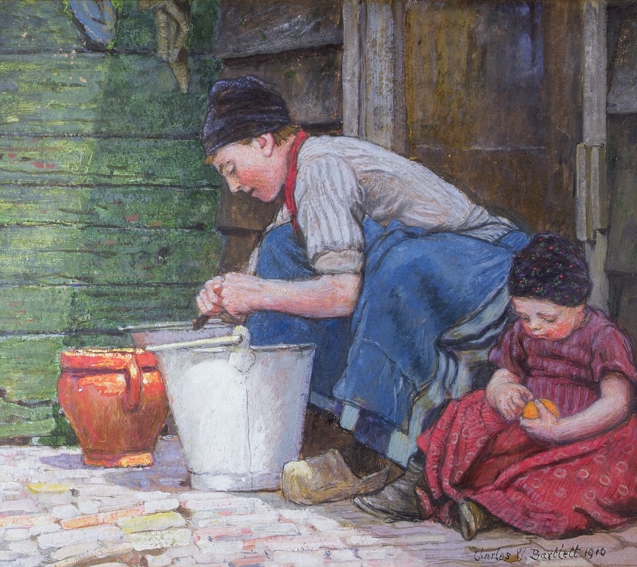 Un Angolo Soleggiato in Olanda da Charles William Bartlett