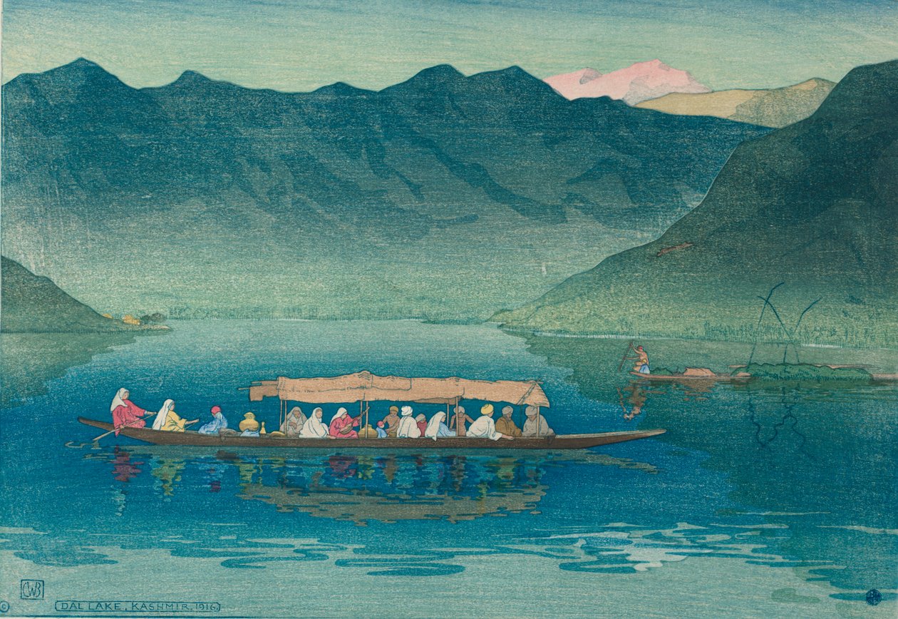 Lago Dal, Kashmir da Charles William Bartlett