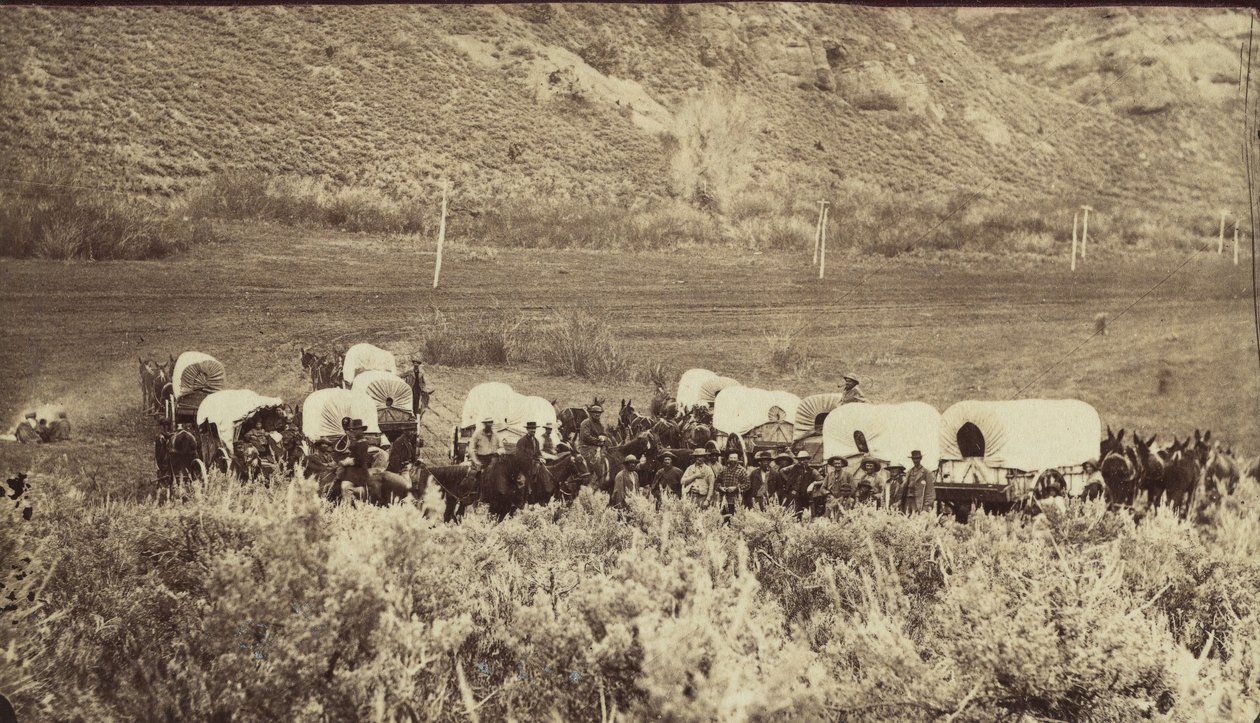 Treno di emigranti mormoni, Echo Canyon da Charles William Carter