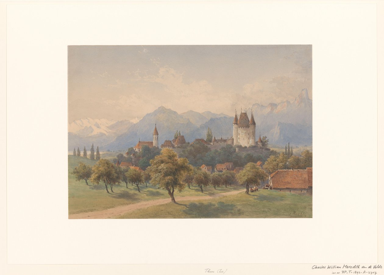 Veduta di Thun, Svizzera da Charles William Meredith van de Velde
