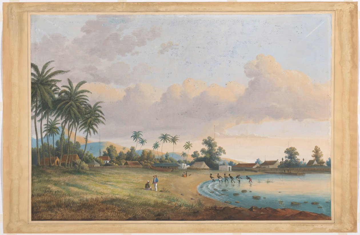 Veduta di Anjer Java da Charles William Meredith van de Velde