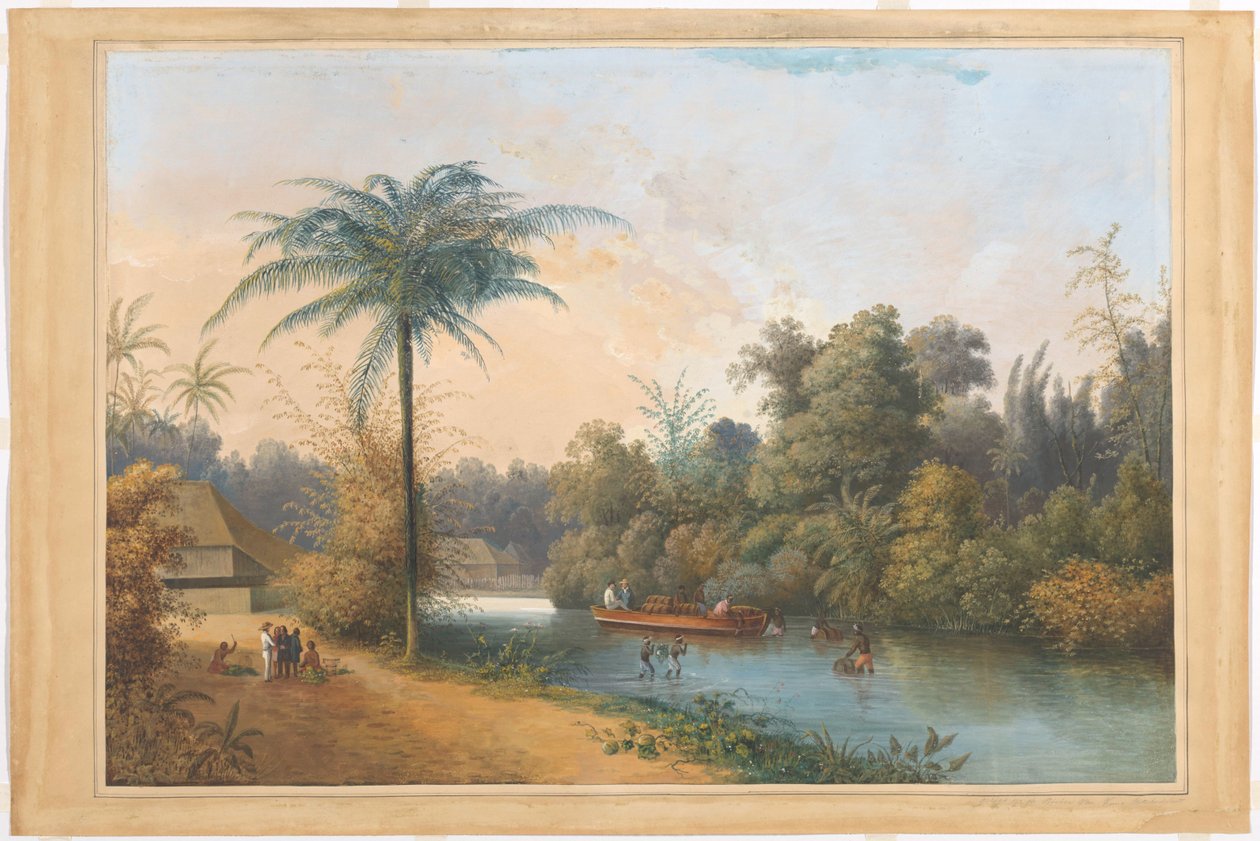 Cascata a Tjieroek Betong Java da Charles William Meredith van de Velde