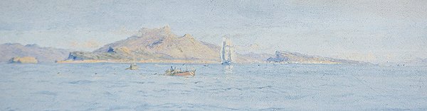Una giornata di sole al largo della costa, Villefranche sur Mer da Charles William Wyllie