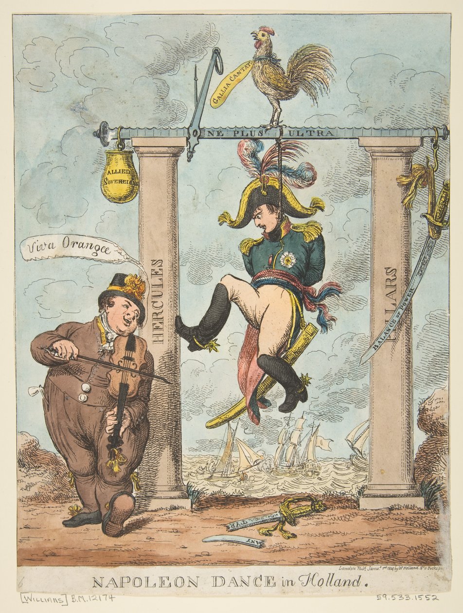 Napoleone danza in Olanda, 1 gennaio 1814 da Charles Williams
