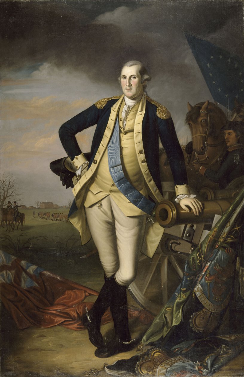 George Washington dopo la battaglia di Princeton del 3 gennaio 1777 da Charles Willson Peale