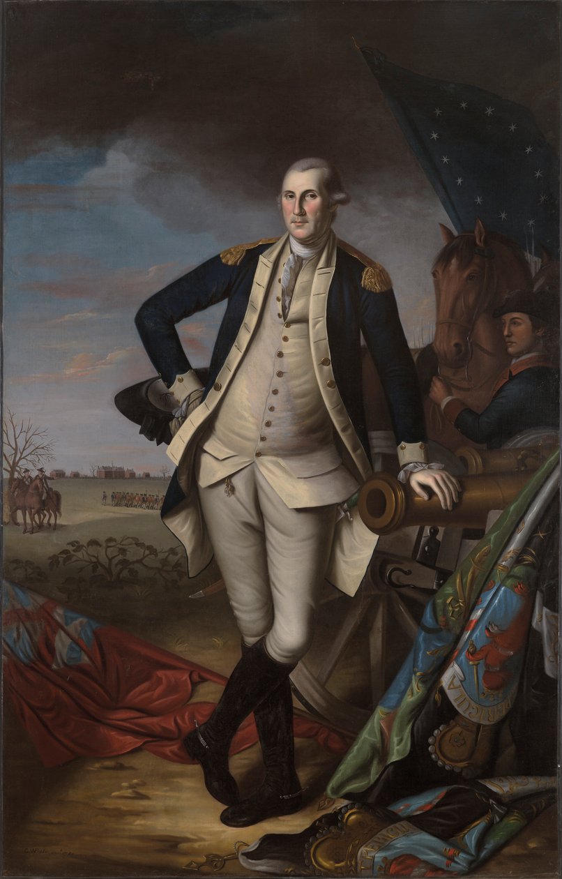 George Washington alla battaglia di Princeton da Charles Willson Peale