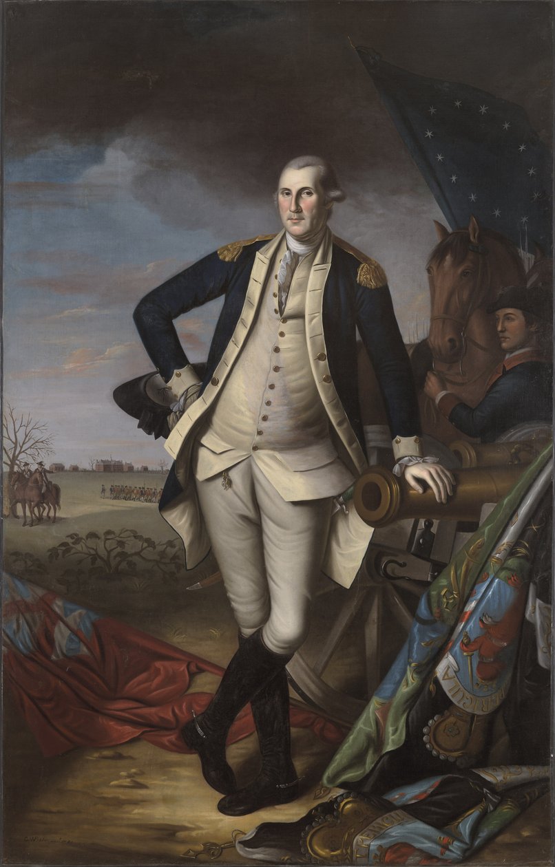 George Washington alla battaglia di Princeton, 1781 da Charles Willson Peale