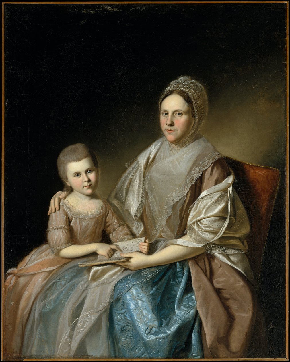 La signora Samuel Mifflin e sua nipote Rebecca Mifflin Francis da Charles Willson Peale