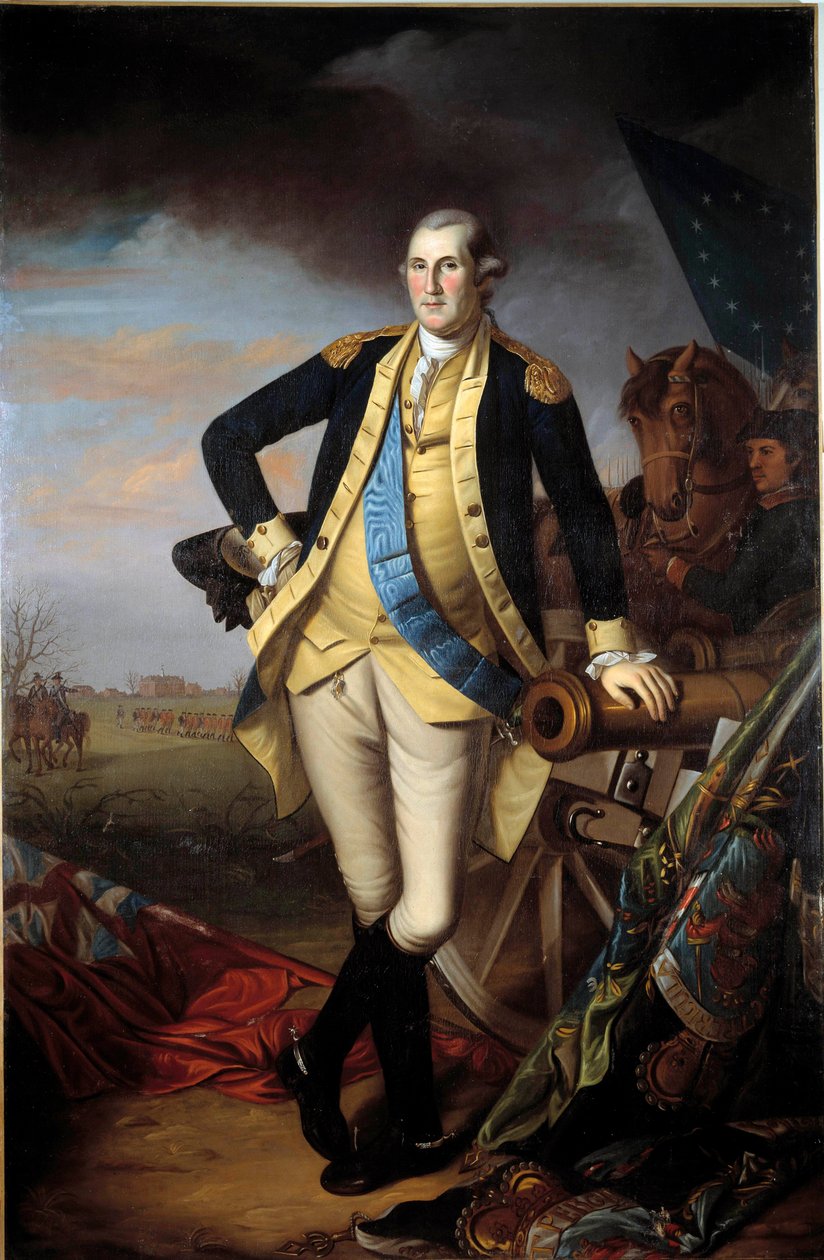 Ritratto di George Washington dopo la Battaglia di Princeton, 3 gennaio da Charles Willson Peale