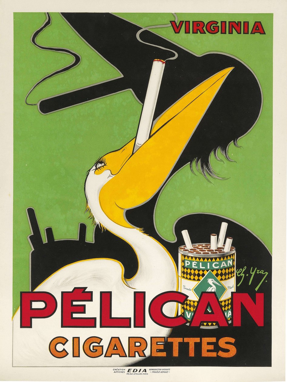 Sigarette Pelican, c. 1930 da Charles Yray