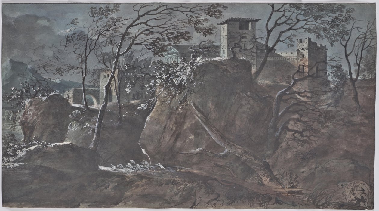 Antico paesaggio fluviale da Charles de Thomas