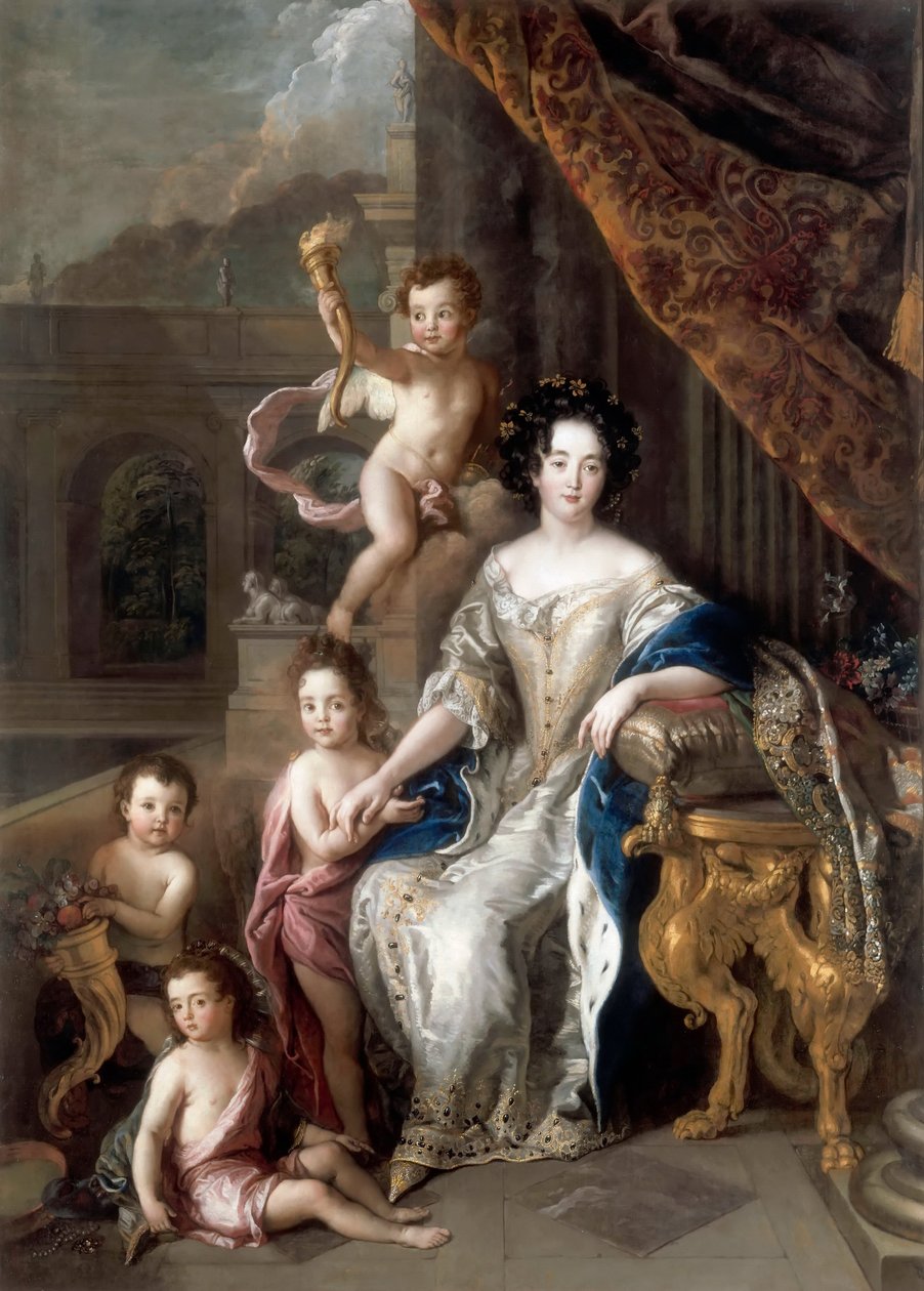 Marchesa de Montespan 1640-1707 e i suoi figli da Charles de la Fosse