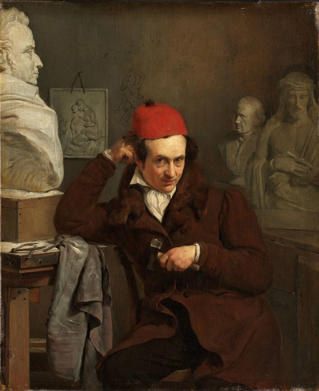 Ritratto di Louis Royer (1793-1868). Scultore da Charles van Beveren