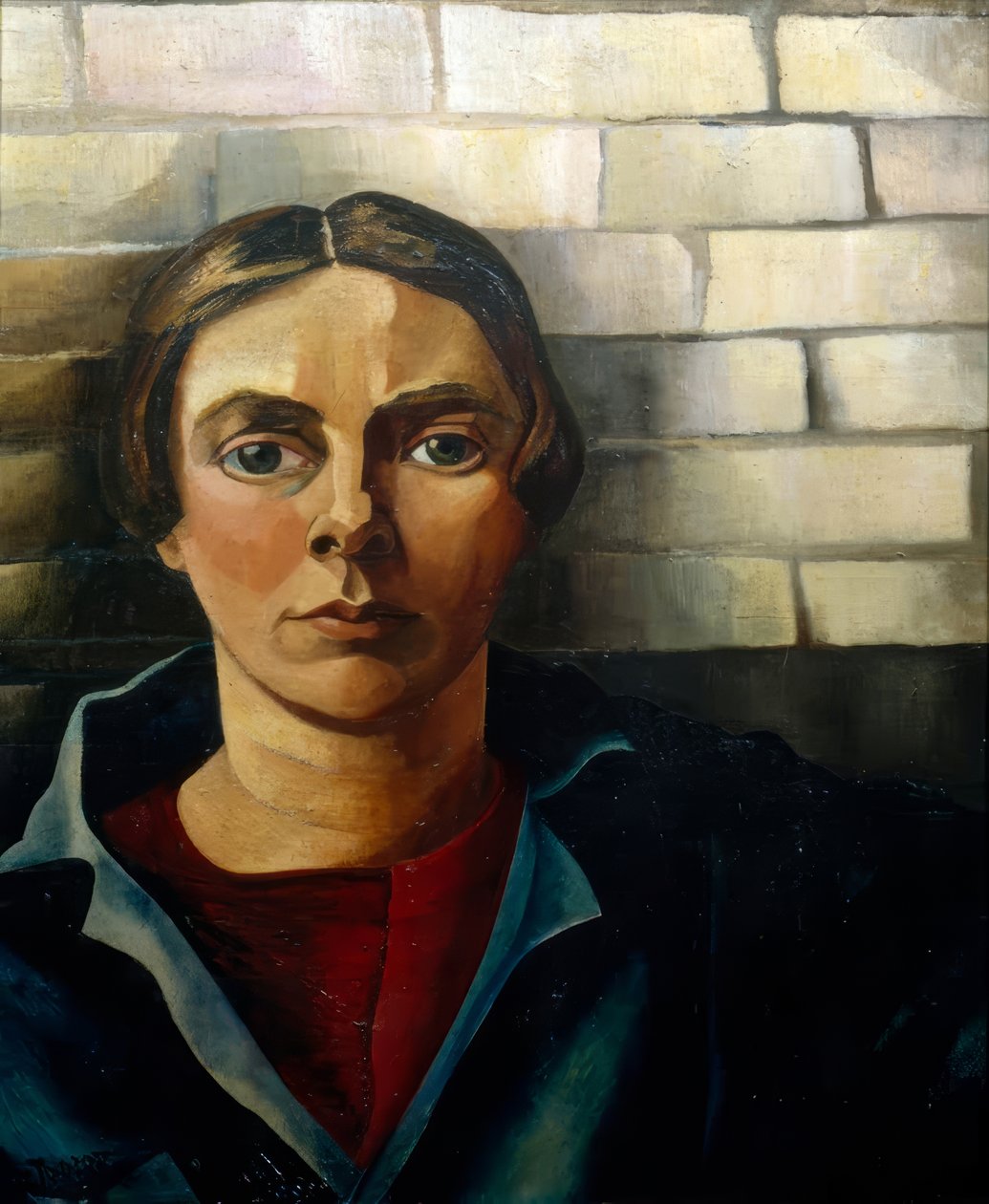 Autoritratto davanti a un muro da Charley Toorop