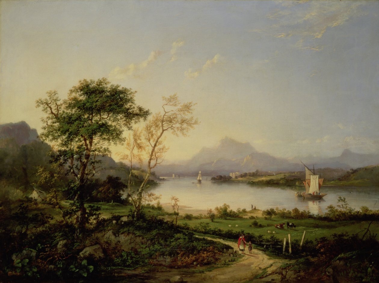 Una vista dal castello di Elcho, verso Ben Lawers da Charlotte Nasmyth