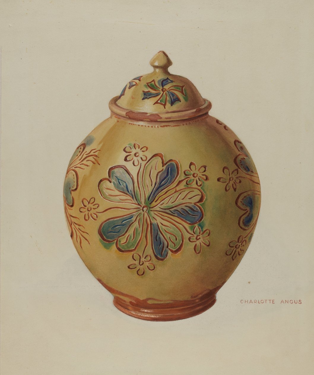 Vaso con coperchio da Charlotte Angus