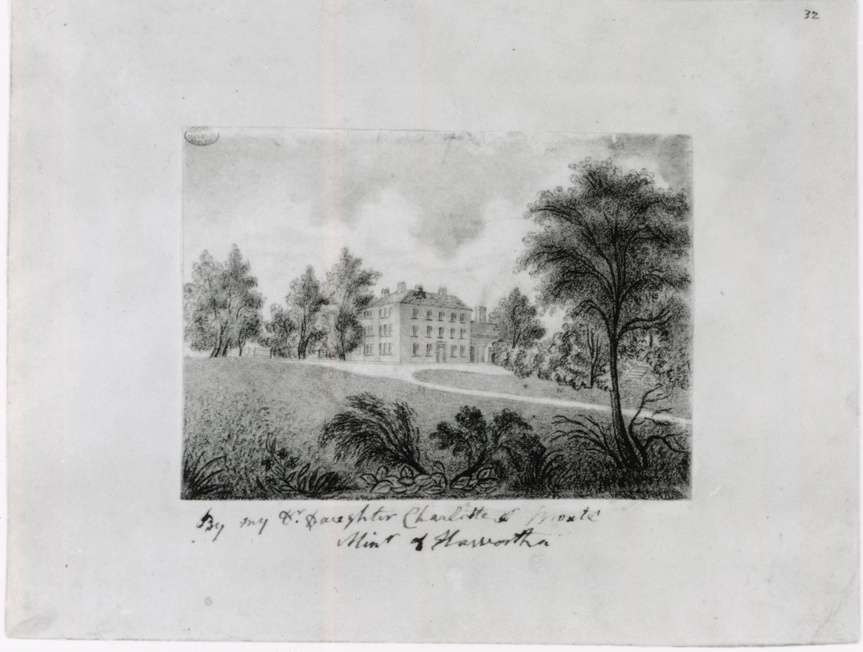 La scuola di Roe Head, c.1831-32 (conte su carta) da Charlotte Bronte
