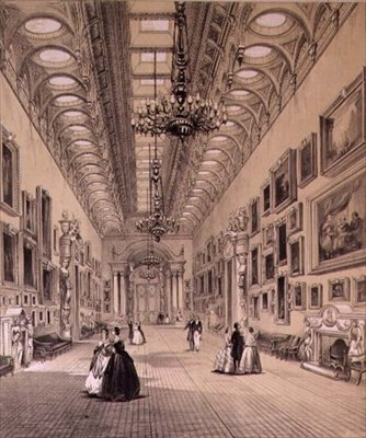 La Galleria dei Quadri a Buckingham Palace, c.1880 da Charlotte Campbell