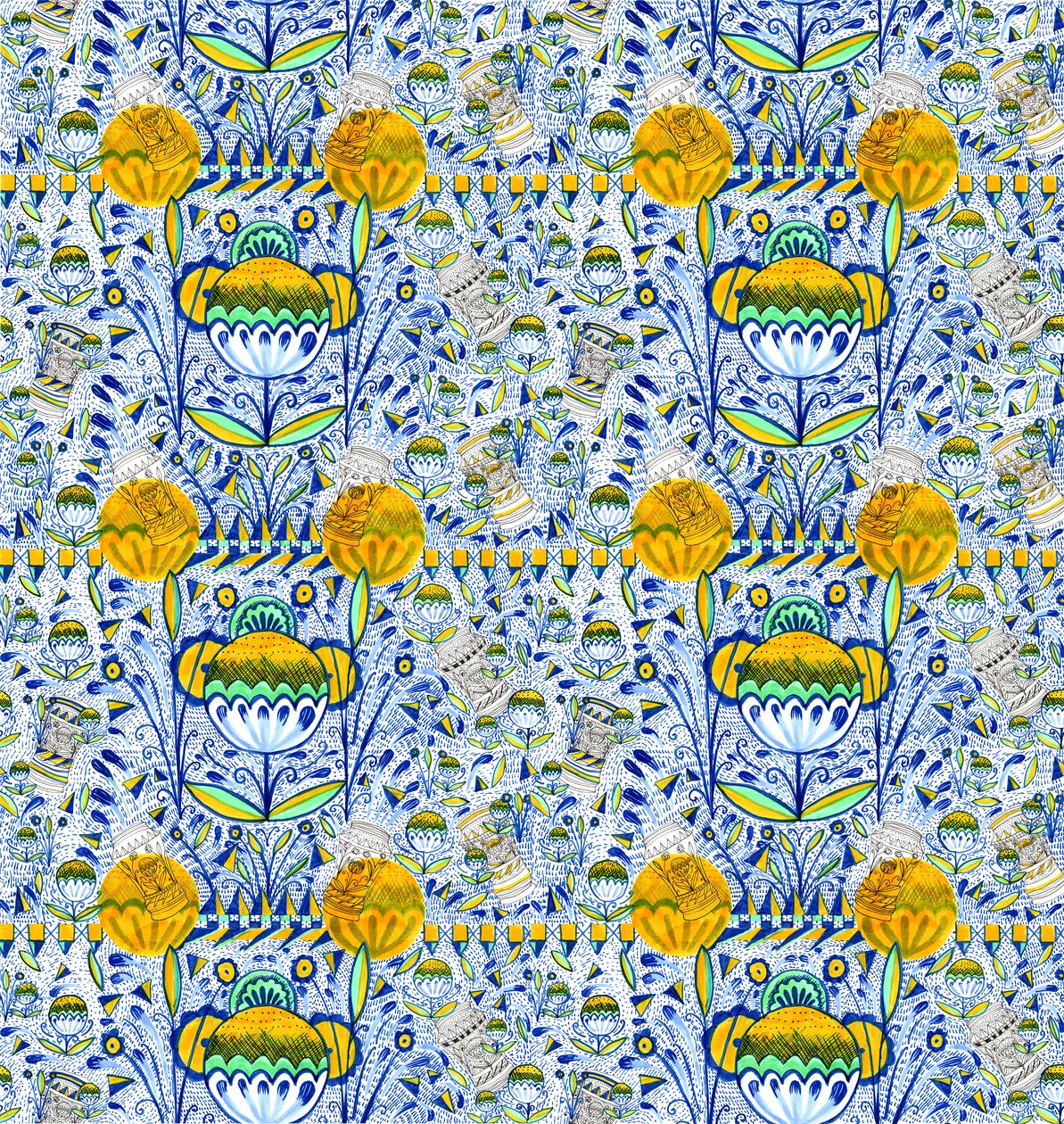 Design del Pattern del Museo Ashmolean, 2020 da Charlotte Orr