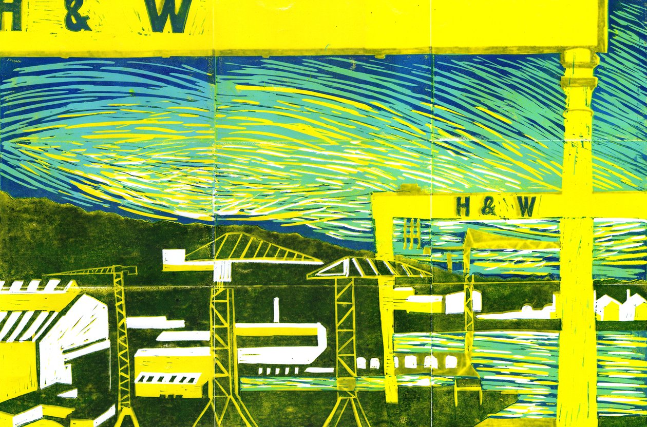 Gru di Harland & Wolff, Belfast da Charlotte Orr