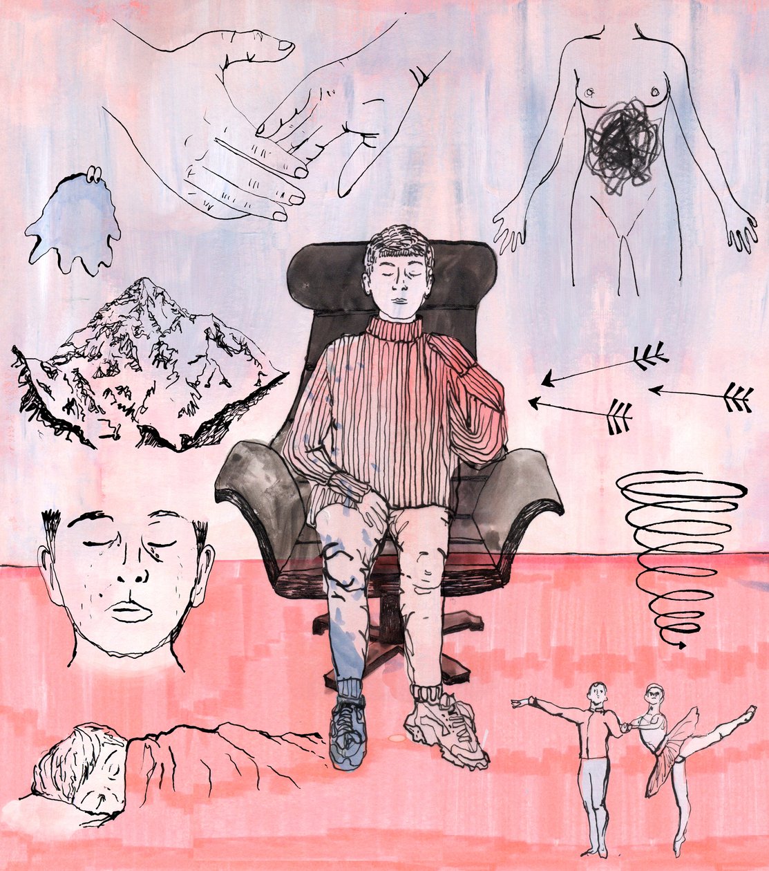 Illustrazione terapeutica da Charlotte Orr