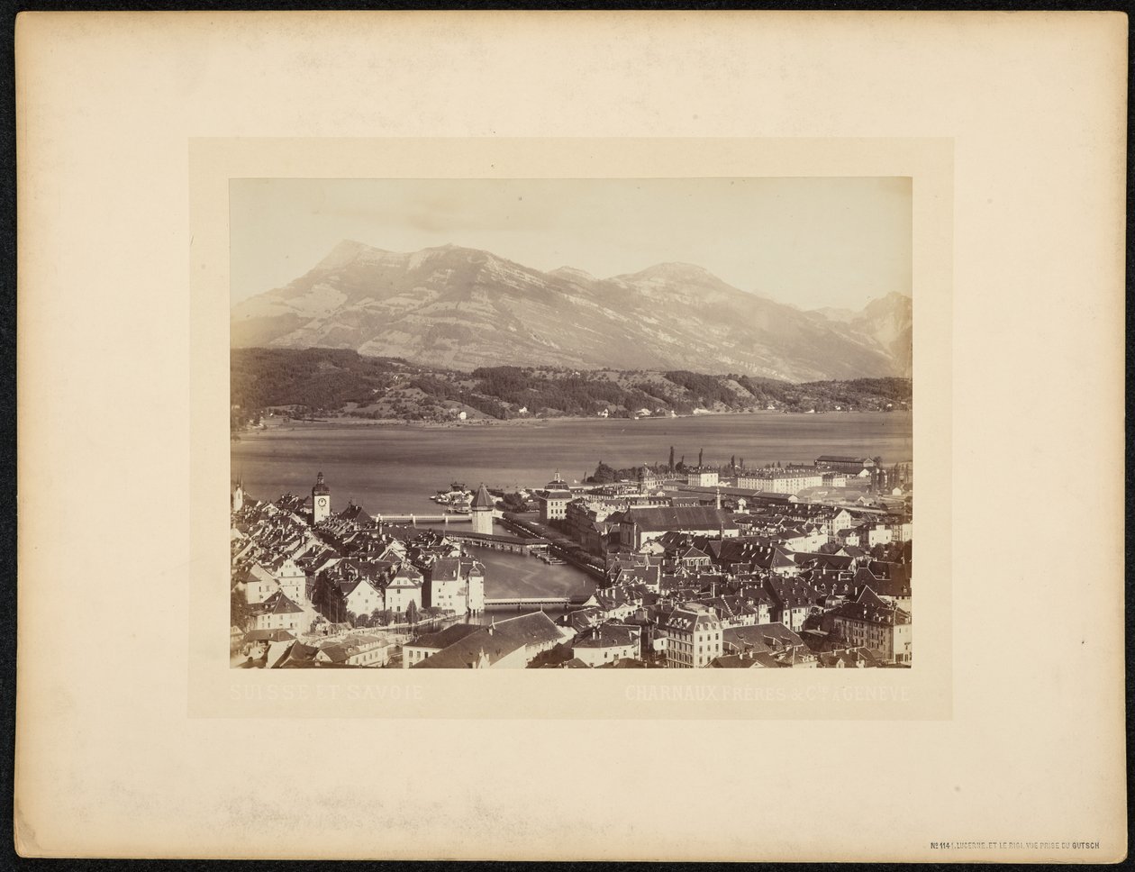 Lucerna e il Rigi, vista dal Gutsch da Charnaux Frères and Cie.